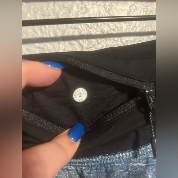 Lululemon Run Speed Short Aerial Drift Multi Black Blue Size 2 - Picture 5 of 5